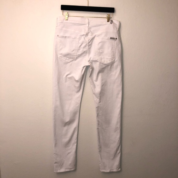 7 For All Mankind White Slimmy - Picture 4 of 5